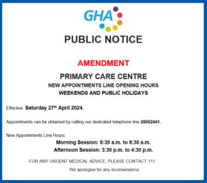 Image of Public Notice Changes To Weekend And Public Holidays Opening Hours New